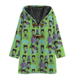Hitop Squiggle Girl Long Tog Coat (Neon)