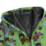 Hitop Squiggle Girl Long Tog Coat (Neon)