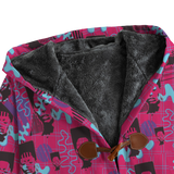 Hitop Squiggle Girl Long Tog Coat (Neon)