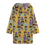 Hitop Squiggle Girl Long Tog Coat (Neon)