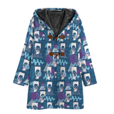 Hitop Squiggle Girl Long Tog Coat (Shadow)