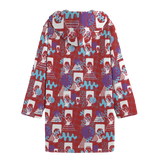 Hitop Squiggle Girl Long Tog Coat (Shadow)