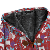 Hitop Squiggle Girl Long Tog Coat (Shadow)