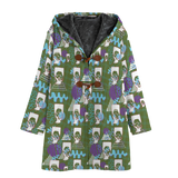 Hitop Squiggle Girl Long Tog Coat (Shadow)