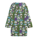 Hitop Squiggle Girl Long Tog Coat (Shadow)