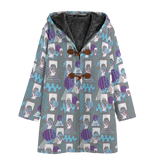 Hitop Squiggle Girl Long Tog Coat (Shadow)