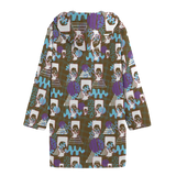 Hitop Squiggle Girl Long Tog Coat (Shadow)