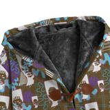 Hitop Squiggle Girl Long Tog Coat (Shadow)