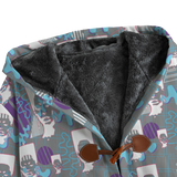 Hitop Squiggle Girl Long Tog Coat (Shadow)