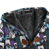 Hitop Squiggle Girl Long Tog Coat (Shadow)