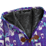 Hitop Squiggle Girl Long Tog Coat (Shadow)
