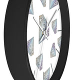 Diamonds Meow Wall clock