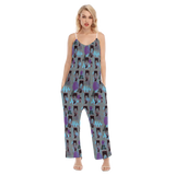 Hitop Squiggle Girl Loose Cami Jumpsuit