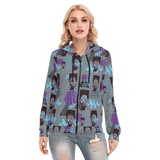 Hitop Squiggle Girl Long Zip Hoodie