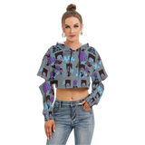 Hitop Squiggle Girl Cut Above Hoodie