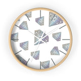 Diamonds Meow Wall clock
