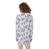 Diamonds Meow Hoodie Dress