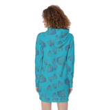 Diamonds Meow Hoodie Dress