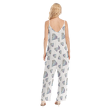 Diamonds Meow Loose Cami Jumpsuit