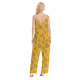 Diamonds Meow Loose Cami Jumpsuit