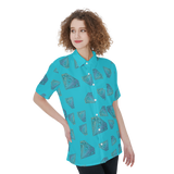 Diamonds Meow Short Sleeve Shirt