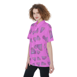 Diamonds Meow Short Sleeve Shirt