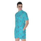 Diamonds Meow Short Jumpsuit