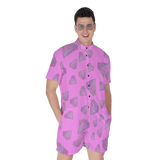 Diamonds Meow Short Jumpsuit