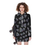 Diamonds Meow Hoodie Dress