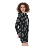 Diamonds Meow Hoodie Dress