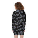 Diamonds Meow Hoodie Dress
