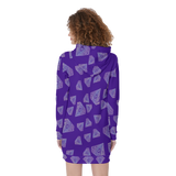 Diamonds Meow Hoodie Dress