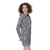 Diamonds Meow Hoodie Dress