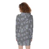 Diamonds Meow Hoodie Dress