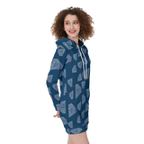 Diamonds Meow Hoodie Dress