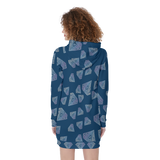 Diamonds Meow Hoodie Dress