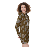 Diamonds Meow Hoodie Dress