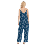 Diamonds Meow Loose Cami Jumpsuit