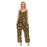 Diamonds Meow Loose Cami Jumpsuit