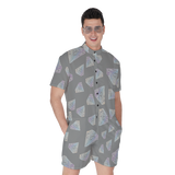 Diamonds Meow Short Jumpsuit