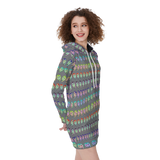 Many Faces Hoodie Dress