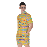 Many Faces Short Jumpsuit