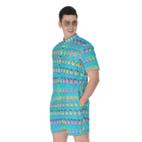 Many Faces Short Jumpsuit