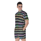 Many Faces Short Jumpsuit