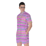Many Faces Short Jumpsuit