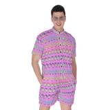 Many Faces Short Jumpsuit