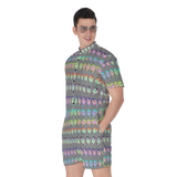 Many Faces Short Jumpsuit