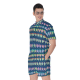 Many Faces Short Jumpsuit