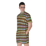 Many Faces Short Jumpsuit