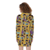 Hitop Squiggle Girl Hoodie Dress
